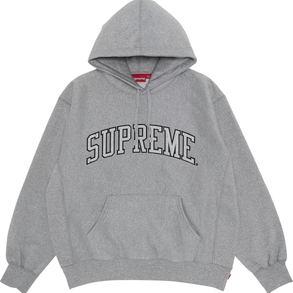 Supreme Glitter Arc Hooded Sweatshirt Large